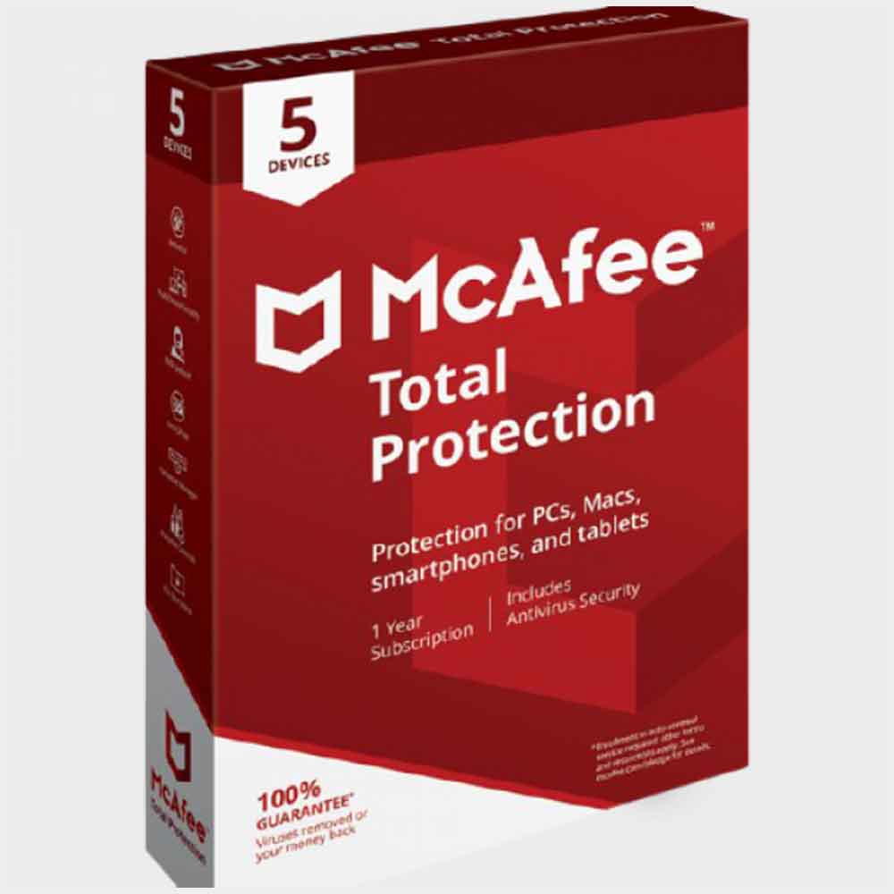 McAfee® Total Protection, 5 Device, 1 Year