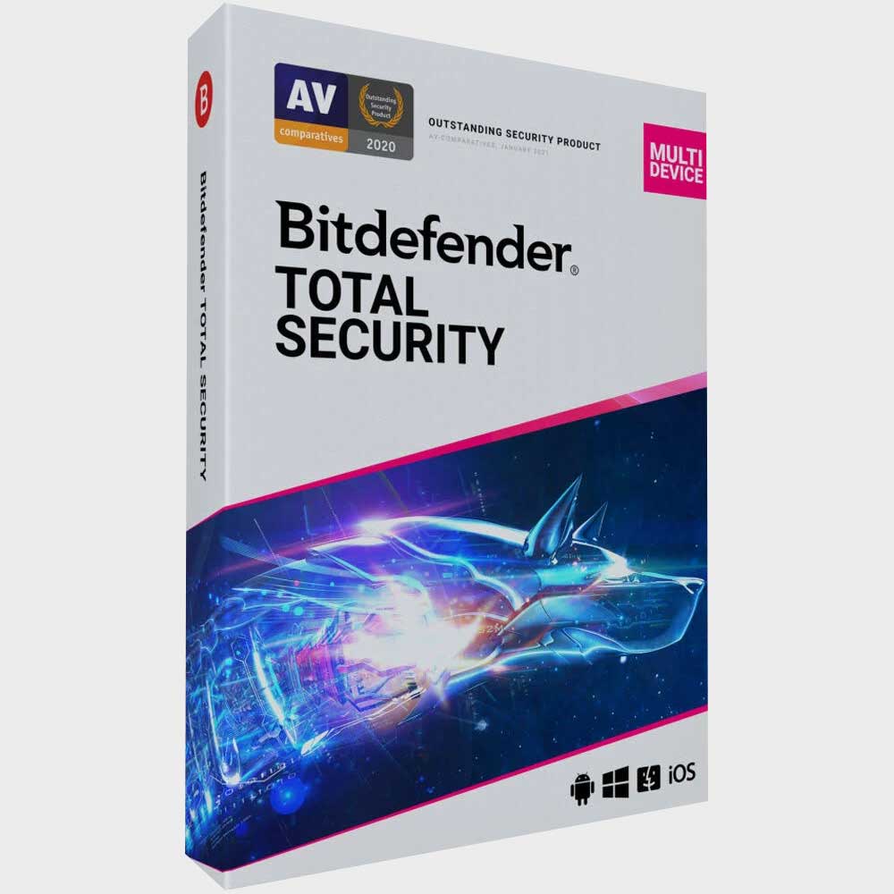 Bitdefender Total Security 3 Users, 2 Years | Windows | Authorized Partner | Email Delivery